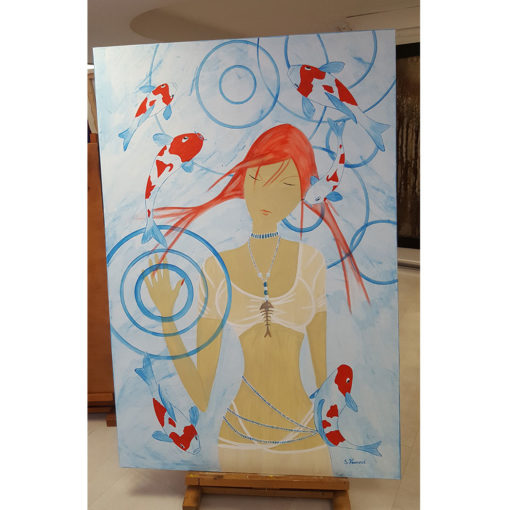 Acrylique sur toile - Le voyage des Kohakus