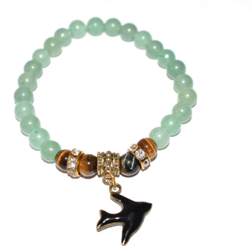 Bracelet aventurine et oeil de tigre